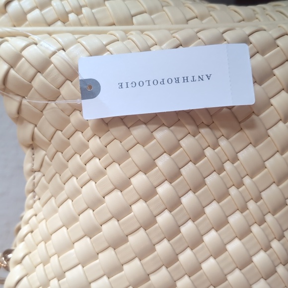 NWT The Hollace Tote: Woven Mini Edition In Butter - Picture 3 of 3